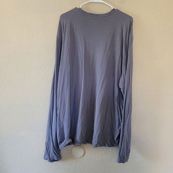 Standard James Perse Women High Gauge Jersey Top Sz 5 Xxl Long Sleeve Pocket Tee - Picture 8 of 8